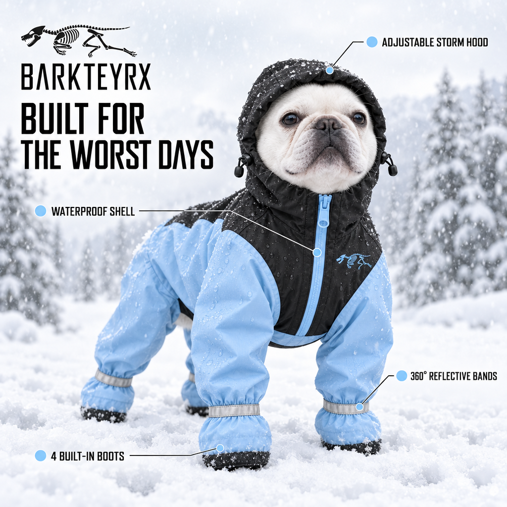 BARKTEYRX Dog Rain Shell