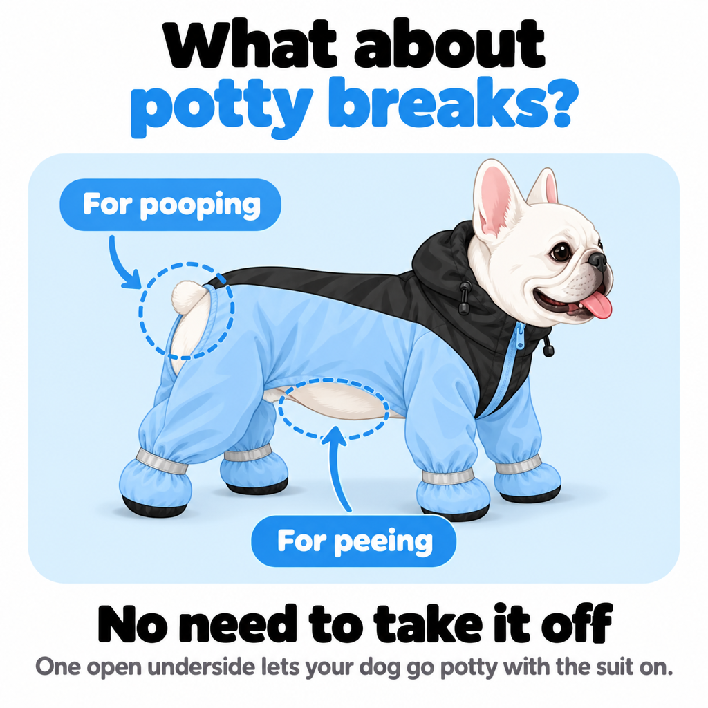 BARKTEYRX Dog Rain Shell